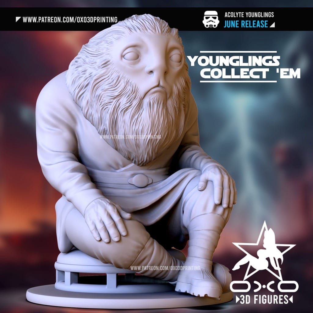 P站图纸印象馆 OXO3D 星球大战 绝地学徒 OXO3D 星球大战 绝地学徒