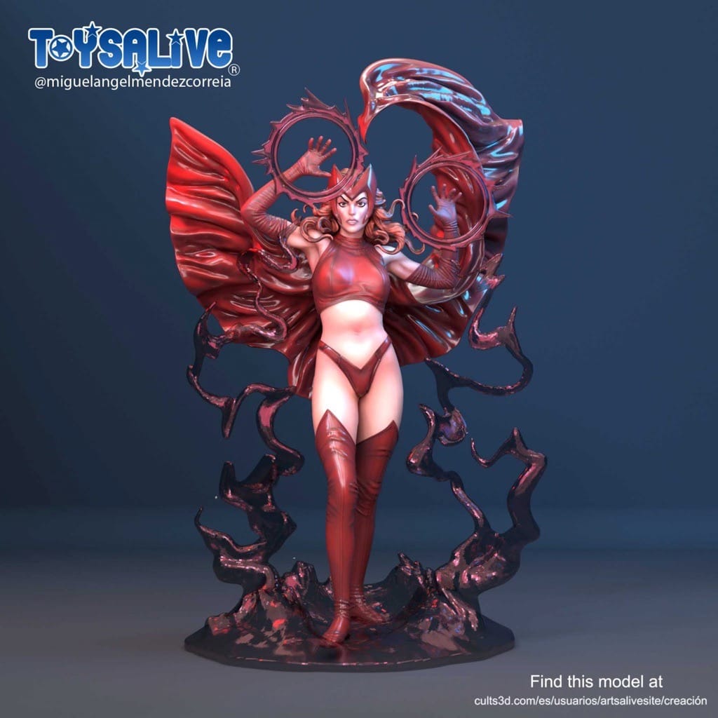 P站图纸印象馆 漫威 绯红女巫 漫威 绯红女巫