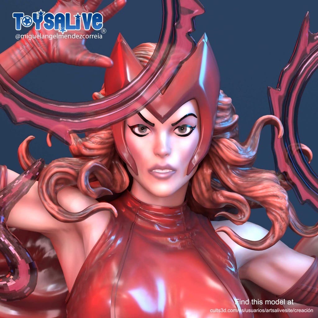 P站图纸印象馆 漫威 绯红女巫 漫威 绯红女巫