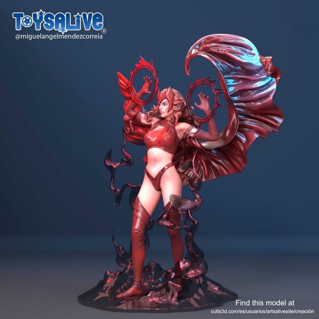 P站图纸印象馆 漫威 绯红女巫 漫威 绯红女巫