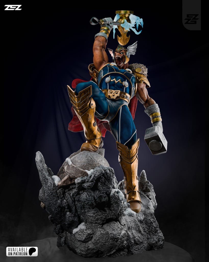 P站图纸印象馆 ZEZ STUDIOS 漫威 马面雷神 ZEZ STUDIOS 漫威 马面雷神