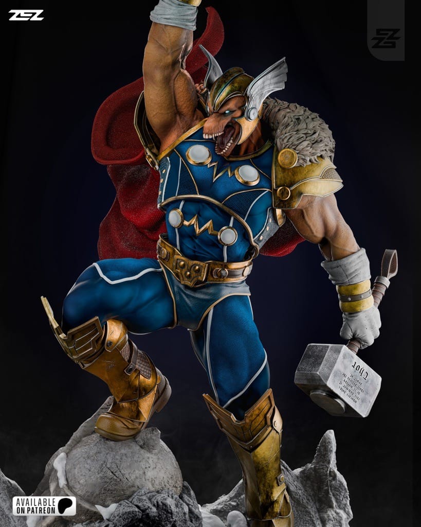 P站图纸印象馆 ZEZ STUDIOS 漫威 马面雷神 ZEZ STUDIOS 漫威 马面雷神