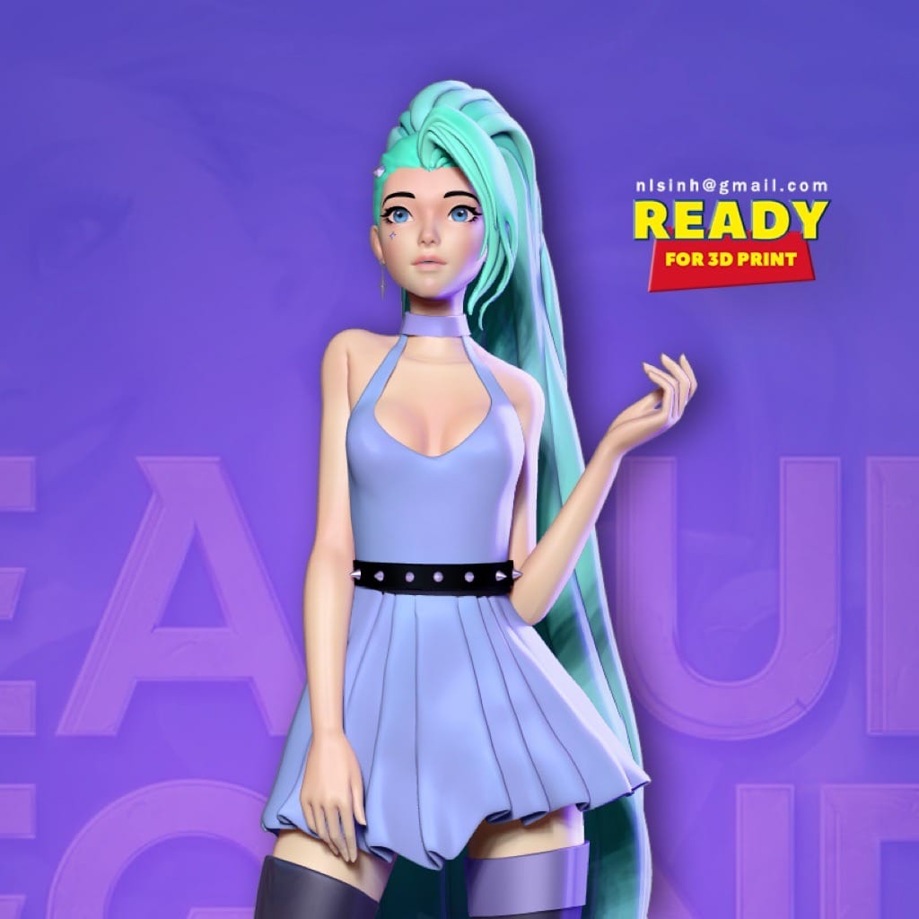 P站图纸印象馆 英雄联盟 星籁歌姬 萨勒芬妮 英雄联盟 星籁歌姬 萨勒芬妮