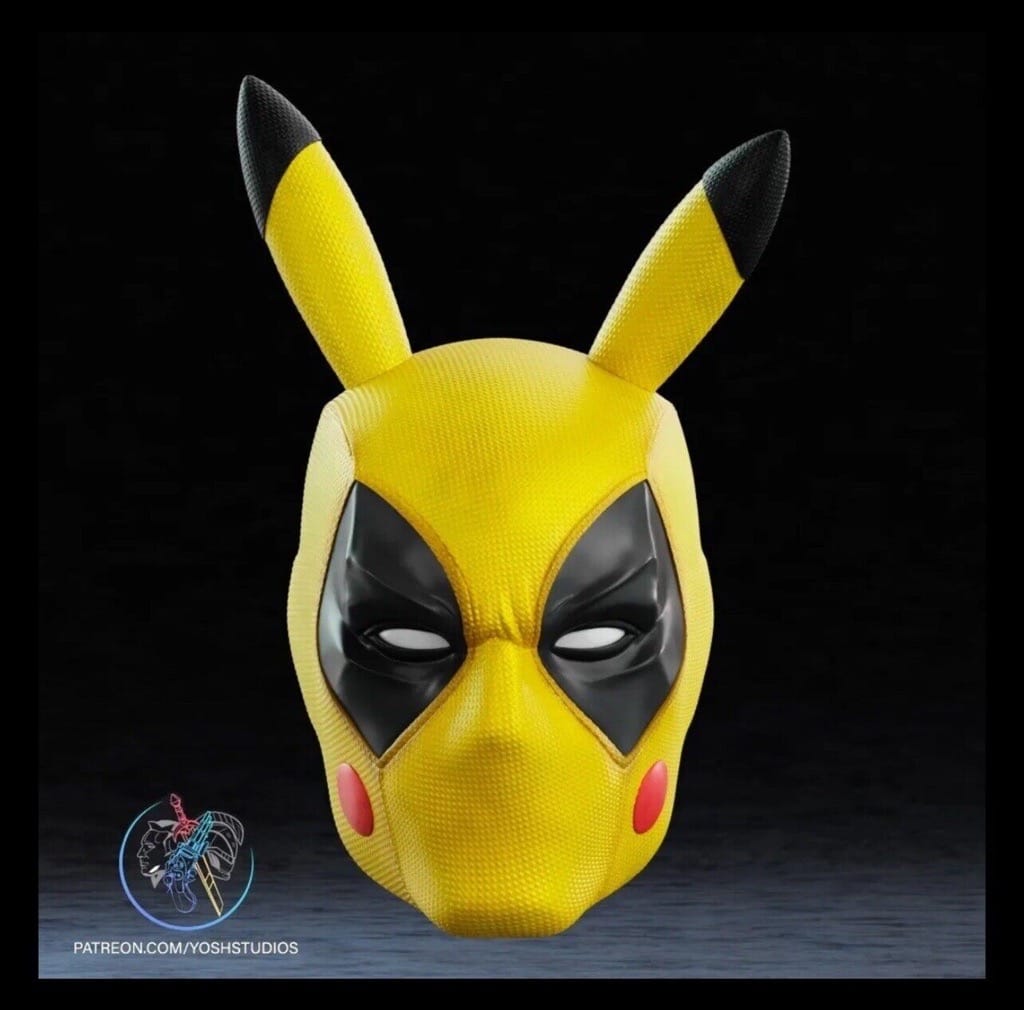 P站图纸印象馆 Yosh 死侍皮卡丘 Yosh 死侍皮卡丘