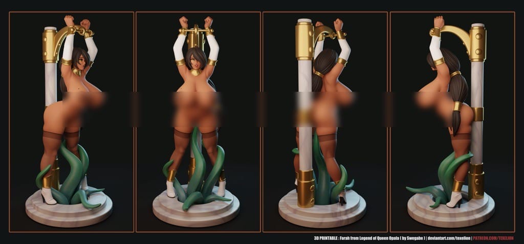 P站图纸印象馆 Texelion 被捆绑的法拉赫 Texelion 被捆绑的法拉赫