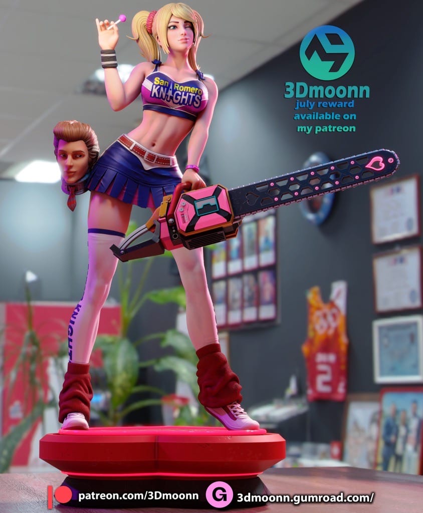 P站图纸印象馆 3Dmoonn 电锯糖心 朱丽叶·史达琳 3Dmoonn 电锯糖心 朱丽叶·史达琳