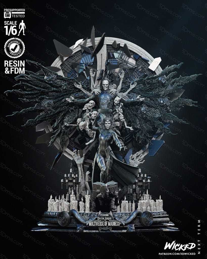 P站图纸印象馆 3DWicked 漫威 奇异博士和绯红女巫 3DWicked 漫威 奇异博士和绯红女巫