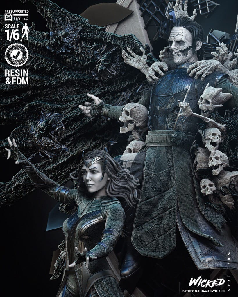 P站图纸印象馆 3DWicked 漫威 奇异博士和绯红女巫 3DWicked 漫威 奇异博士和绯红女巫