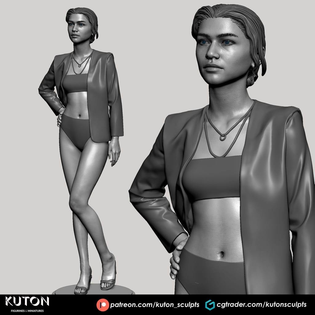 P站图纸印象馆 KUTON 沙丘 赞达亚·科尔曼 KUTON 沙丘 赞达亚·科尔曼