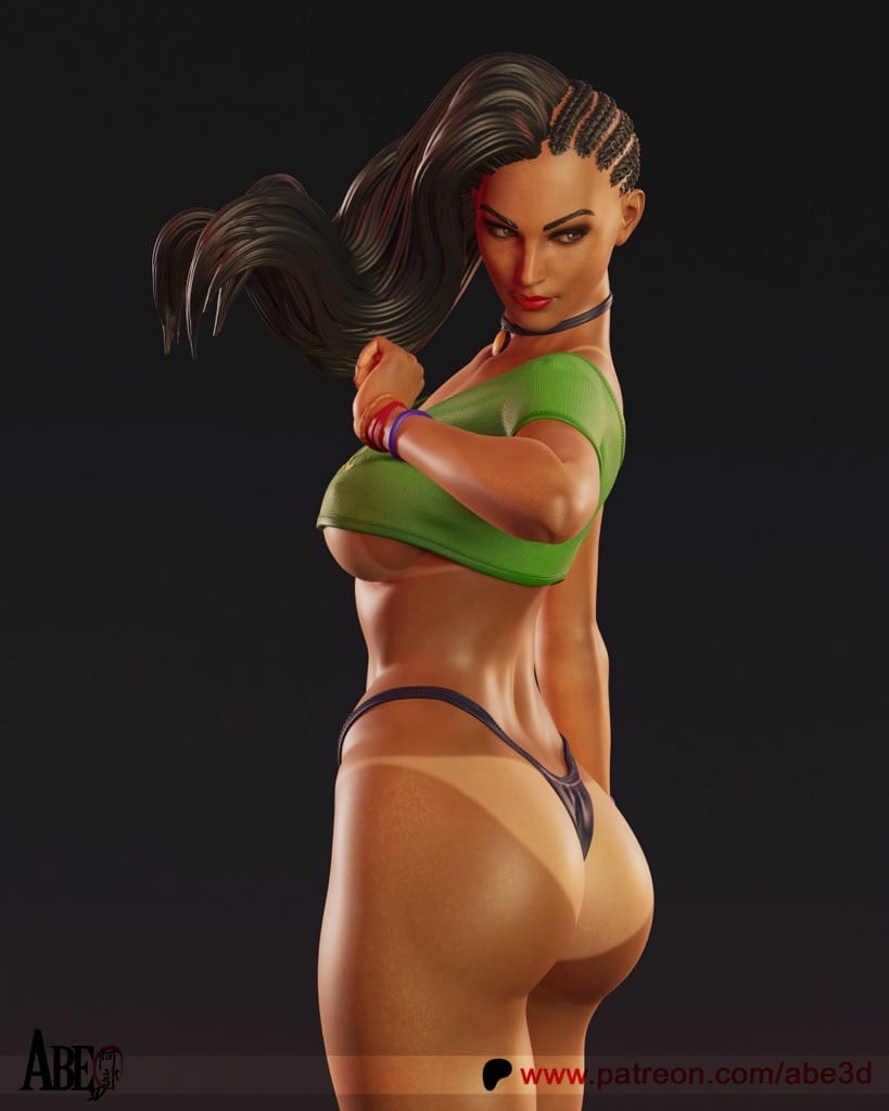 P站图纸印象馆 ABE3D 街头霸王 松田劳拉 ABE3D 街头霸王 松田劳拉