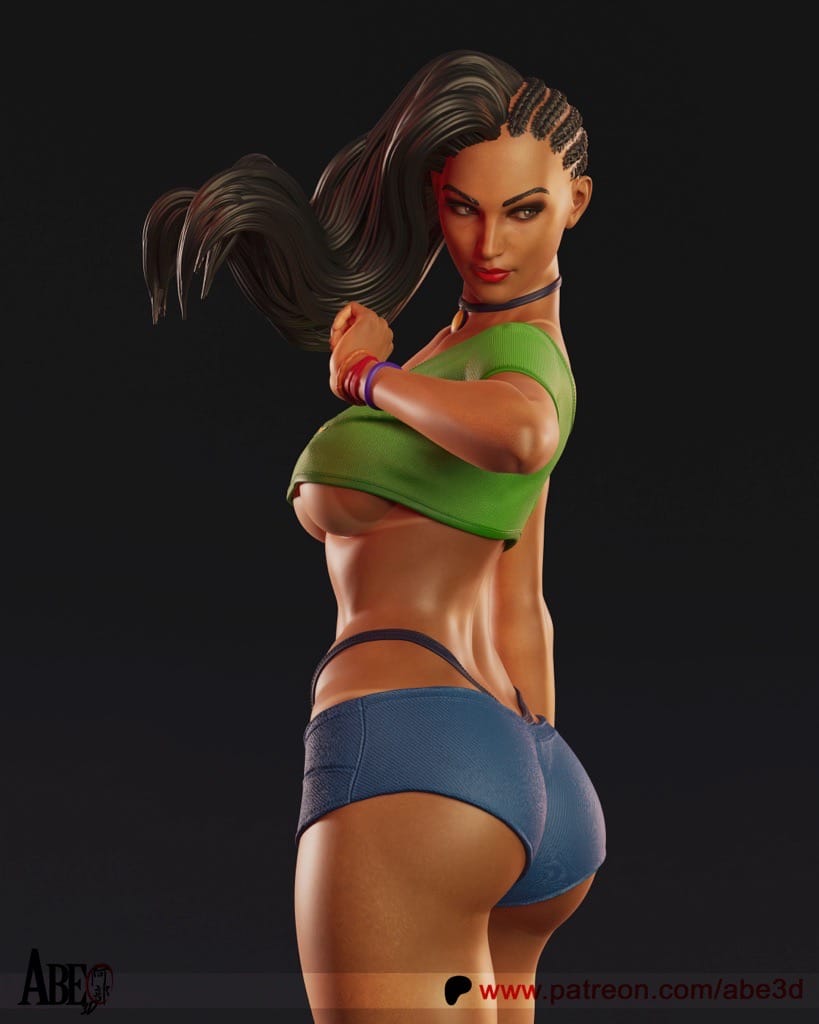 P站图纸印象馆 ABE3D 街头霸王 松田劳拉 ABE3D 街头霸王 松田劳拉