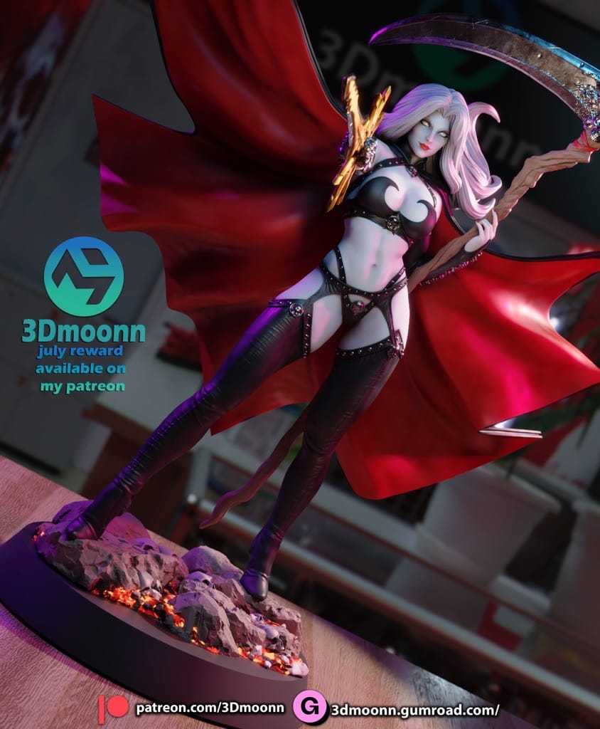 P站图纸印象馆 3Dmoonn 死亡女神 3Dmoonn 死亡女神