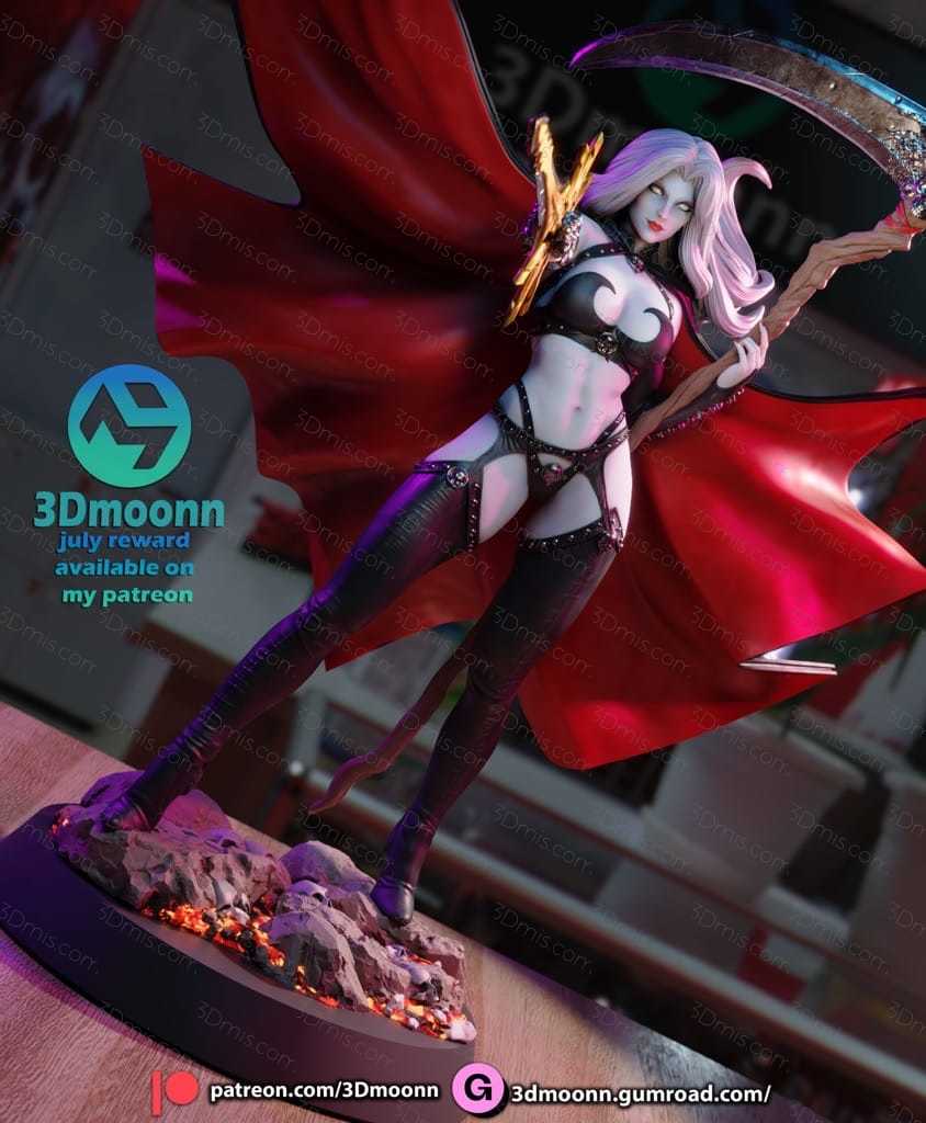 3Dmoonn 死亡女神