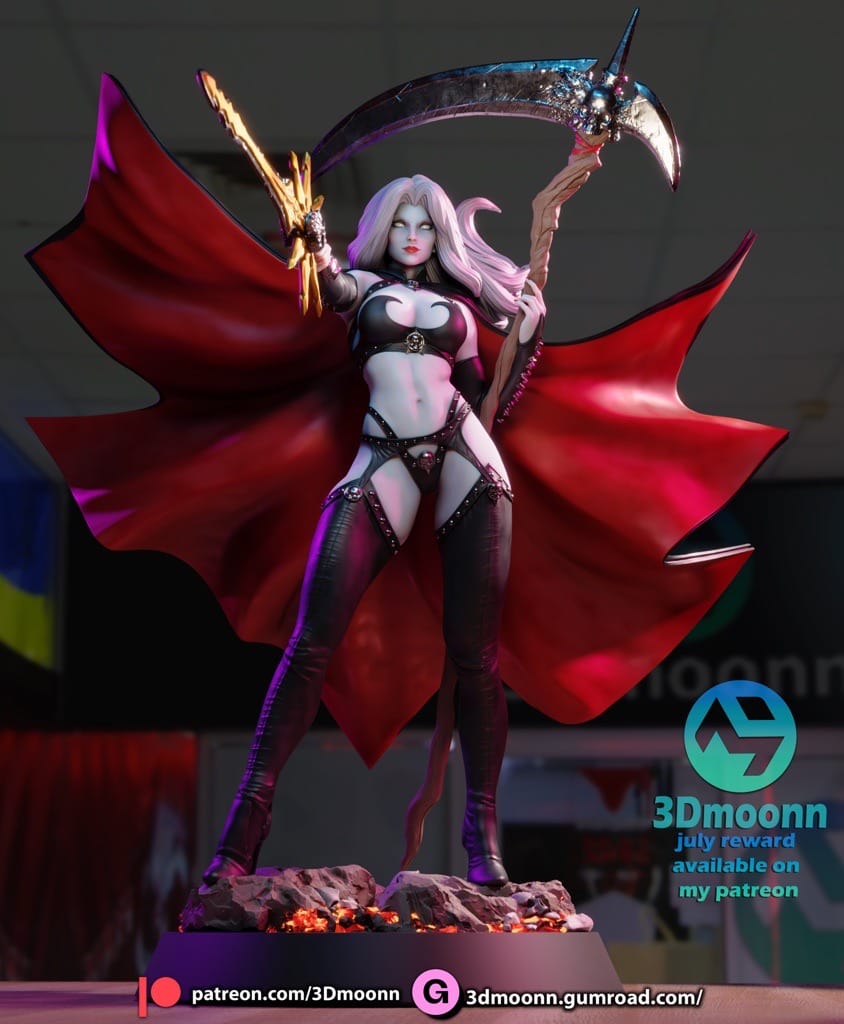 P站图纸印象馆 3Dmoonn 死亡女神 3Dmoonn 死亡女神