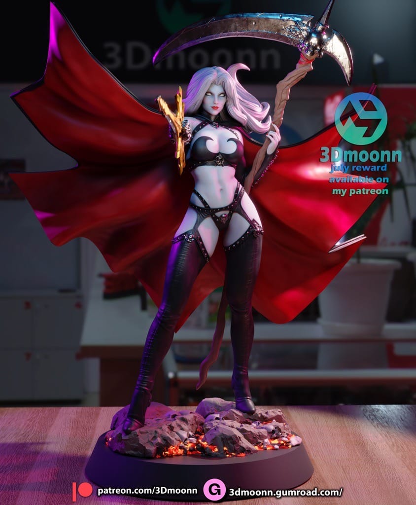 P站图纸印象馆 3Dmoonn 死亡女神 3Dmoonn 死亡女神