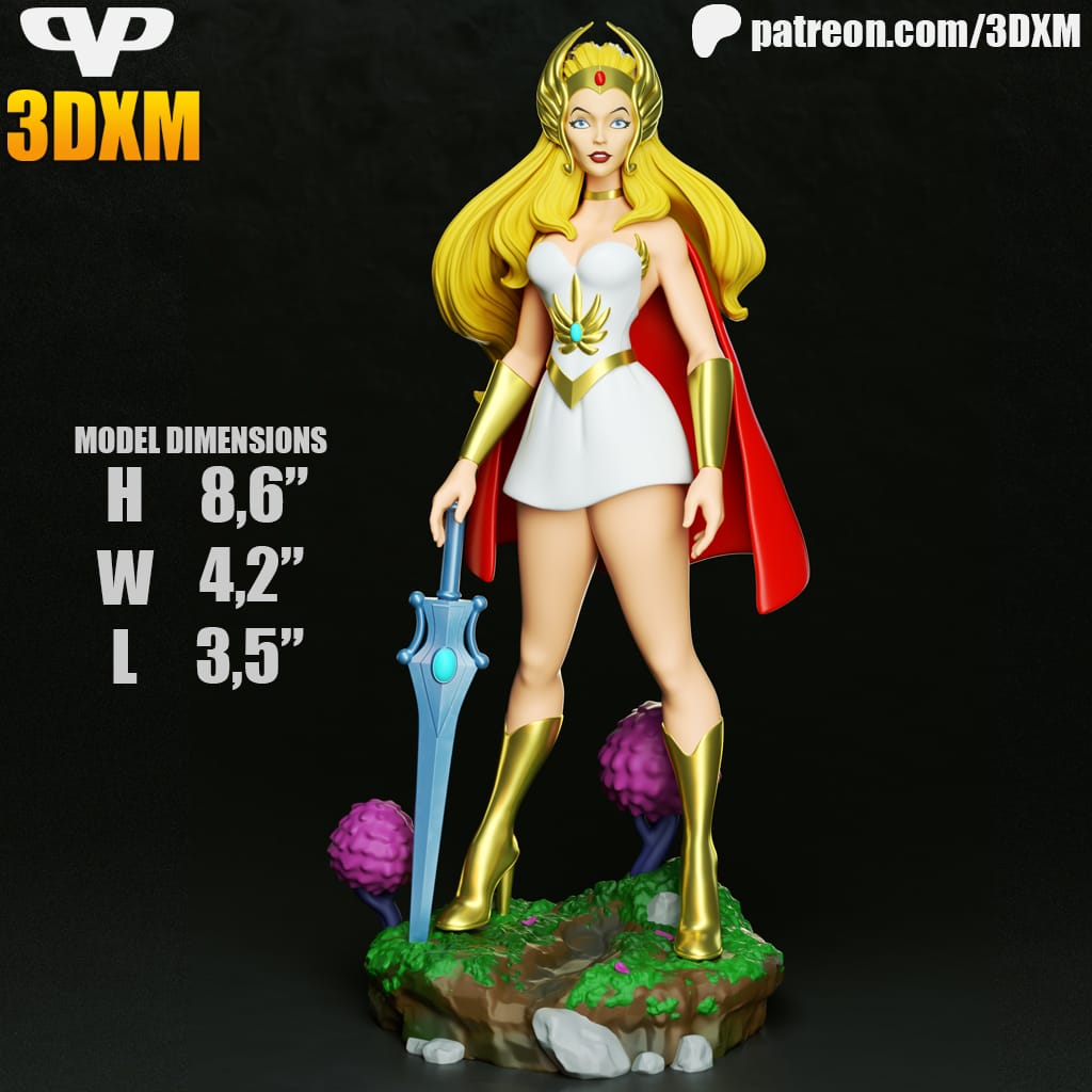 P站图纸印象馆 Chibi STL 非凡的公主希瑞 Chibi STL 非凡的公主希瑞