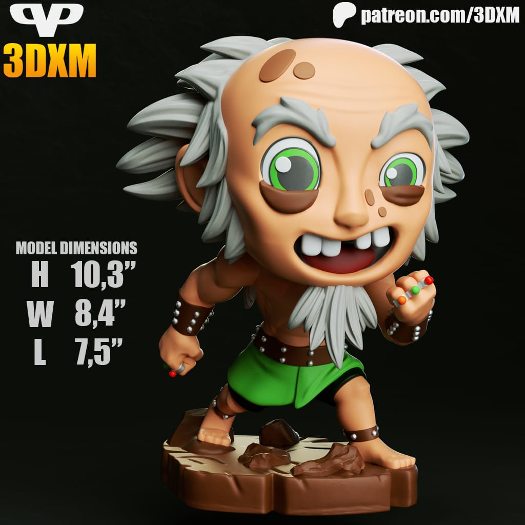 P站图纸印象馆 Chibi STL 最后的气宗 金·布米 Chibi STL 最后的气宗 金·布米