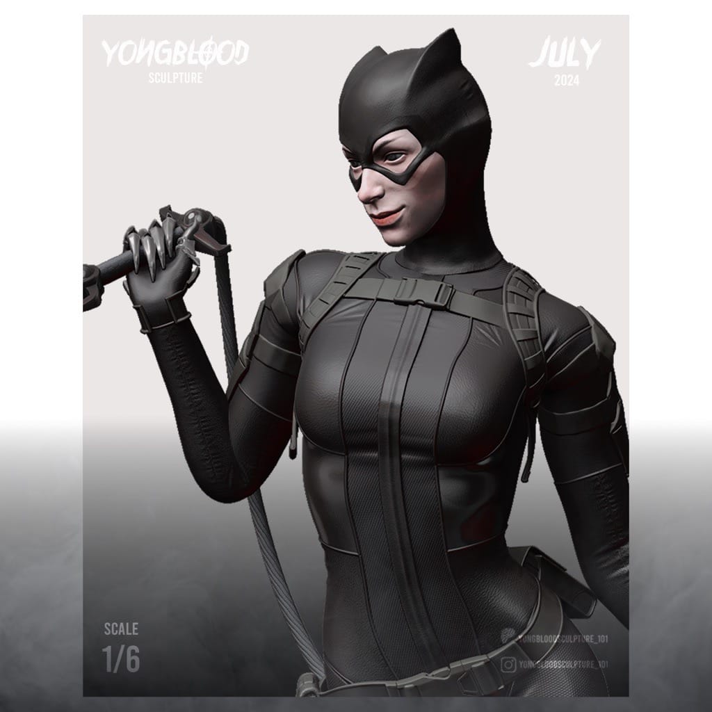 P站图纸印象馆 Yongblood Sculpture DC漫画 猫女 Yongblood Sculpture DC漫画 猫女