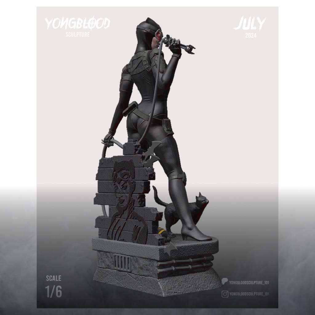 P站图纸印象馆 Yongblood Sculpture DC漫画 猫女 Yongblood Sculpture DC漫画 猫女