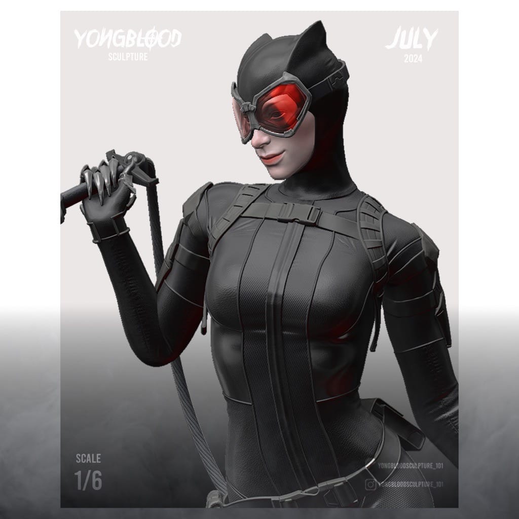 P站图纸印象馆 Yongblood Sculpture DC漫画 猫女 Yongblood Sculpture DC漫画 猫女