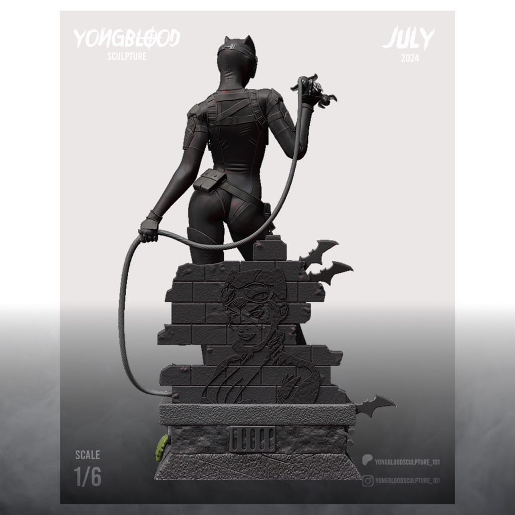 P站图纸印象馆 Yongblood Sculpture DC漫画 猫女 Yongblood Sculpture DC漫画 猫女