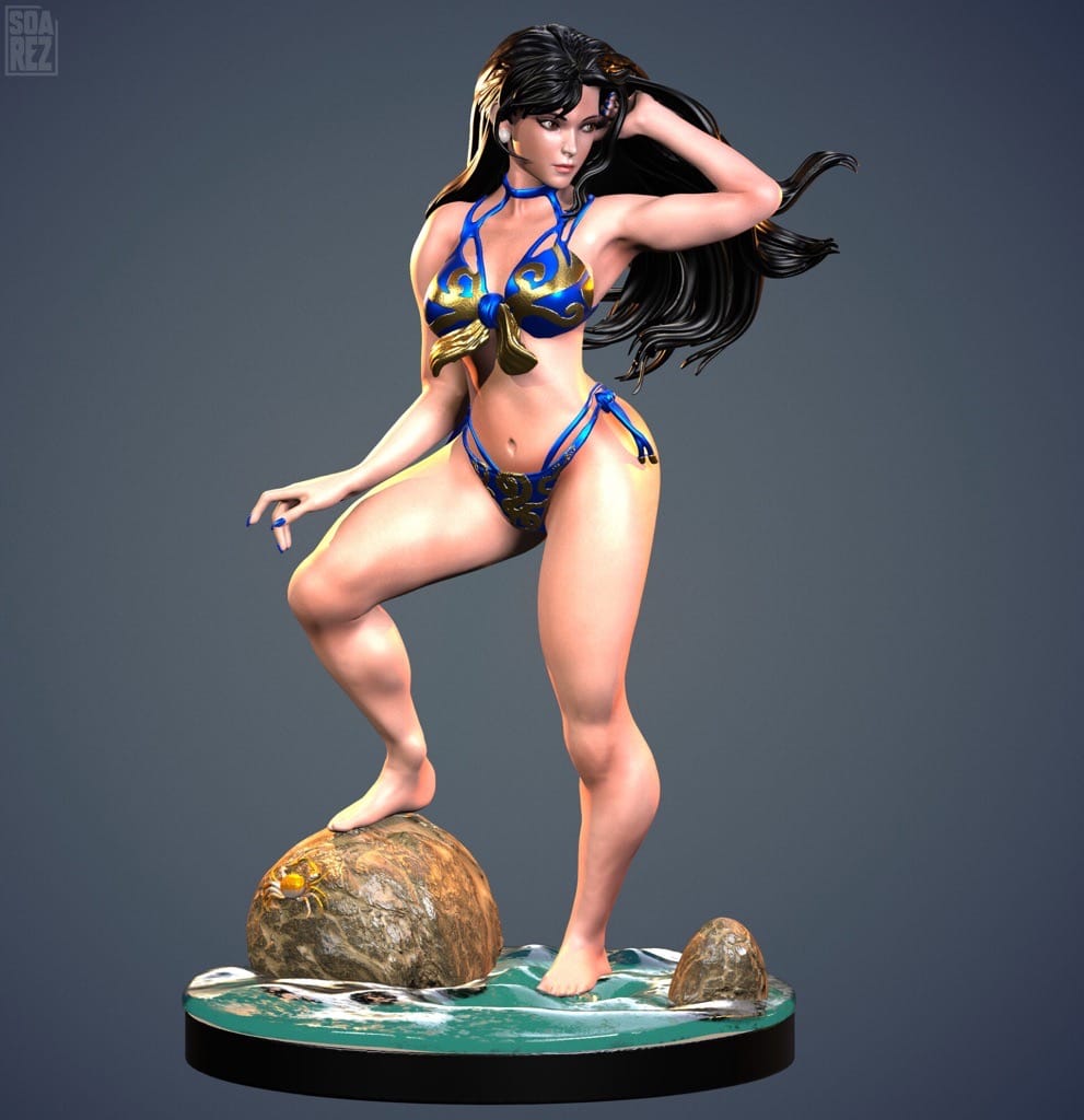 P站图纸印象馆 Soarez3D 街头霸王 春丽 Soarez3D 街头霸王 春丽