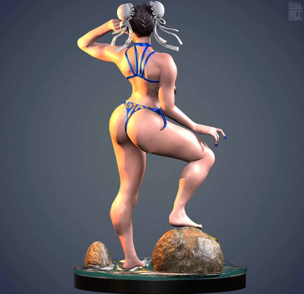 P站图纸印象馆 Soarez3D 街头霸王 春丽 Soarez3D 街头霸王 春丽