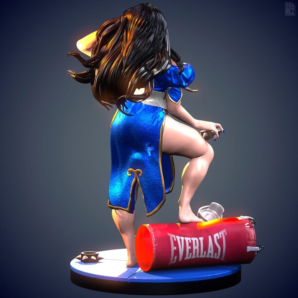 P站图纸印象馆 Soarez3D 街头霸王 春丽 Soarez3D 街头霸王 春丽