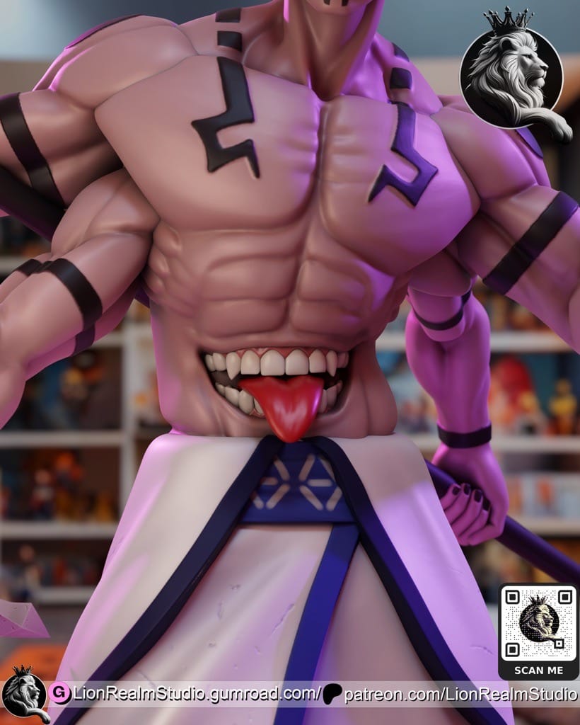 P站图纸印象馆 LionRealm 咒术回战 两面宿傩 LionRealm 咒术回战 两面宿傩