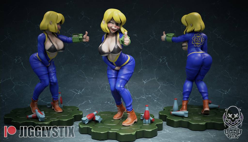 Vault Girl 3D 打印模型整理