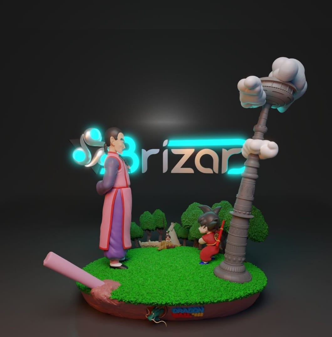 P站图纸印象馆 龙珠 淘白白对战悟空 龙珠 淘白白对战悟空