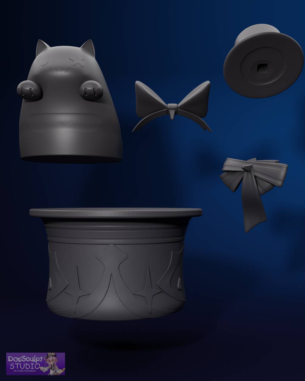 P站图纸印象馆 原神 帽帽猫 原神 帽帽猫