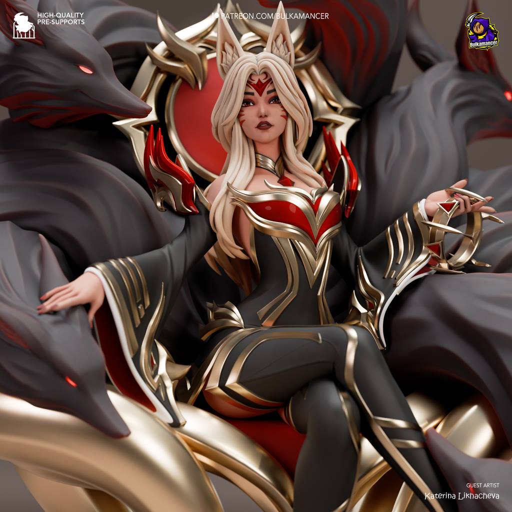 P站图纸印象馆 Bulkamancer 英雄联盟 阿狸 Bulkamancer 英雄联盟 阿狸