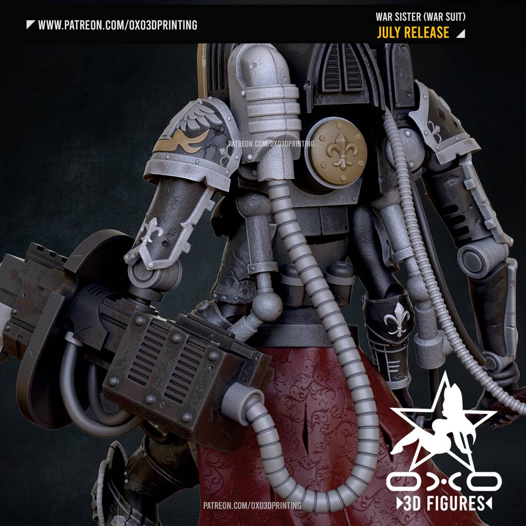 P站图纸印象馆 OXO3D 战锤40K 战斗姐妹 OXO3D 战锤40K 战斗姐妹