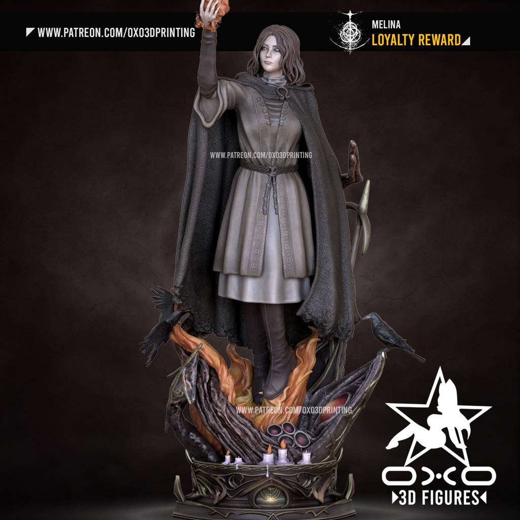 P站图纸印象馆 OXO3D 艾尔登法环 梅琳娜 OXO3D 艾尔登法环 梅琳娜