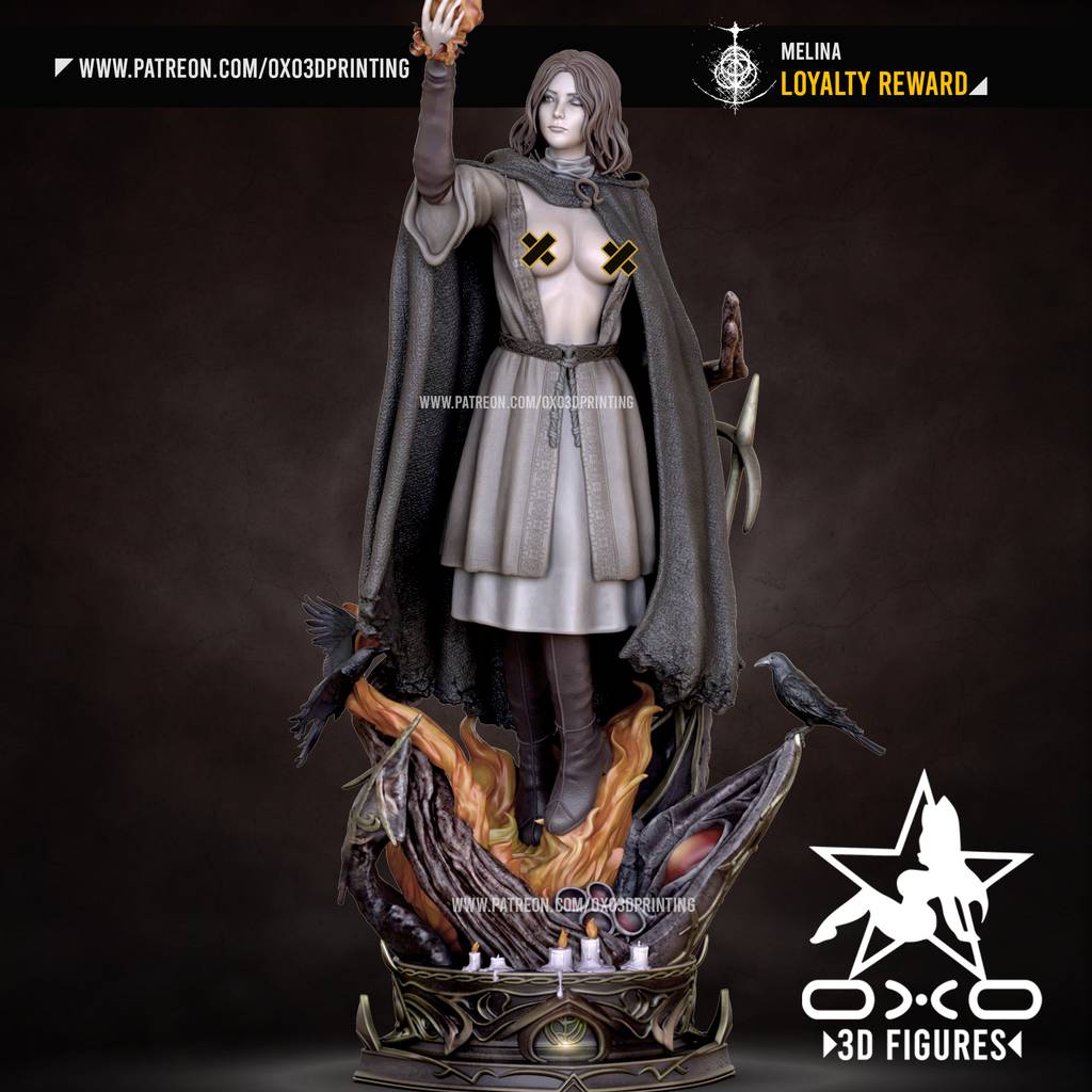 P站图纸印象馆 OXO3D 艾尔登法环 梅琳娜 OXO3D 艾尔登法环 梅琳娜