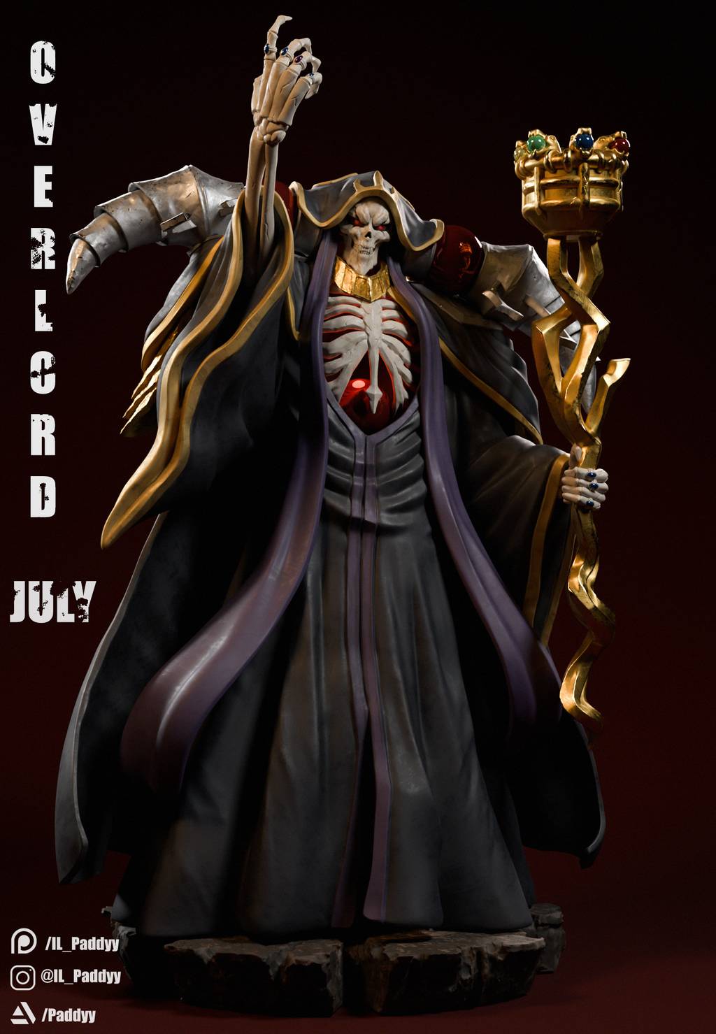 P站图纸印象馆 Il_Paddyy 不死者之王 安兹·乌尔·恭 Il_Paddyy 不死者之王 安兹·乌尔·恭