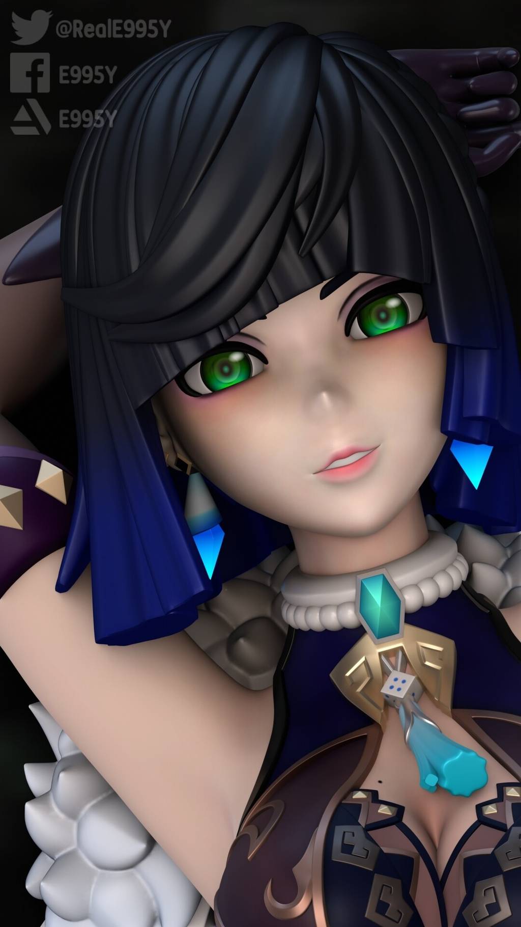 P站图纸印象馆 原神 夜阑 原神 夜阑