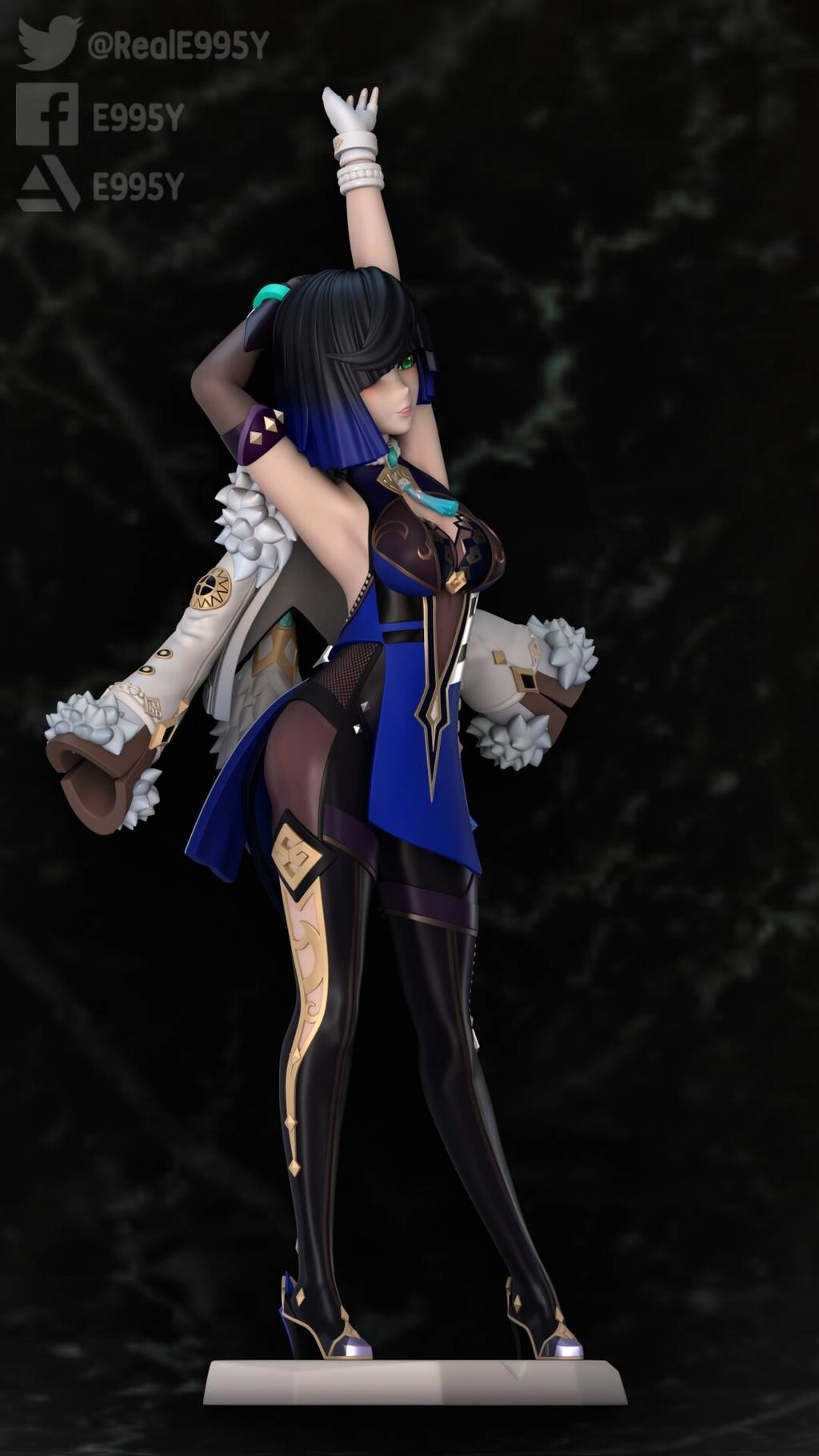 P站图纸印象馆 原神 夜阑 原神 夜阑