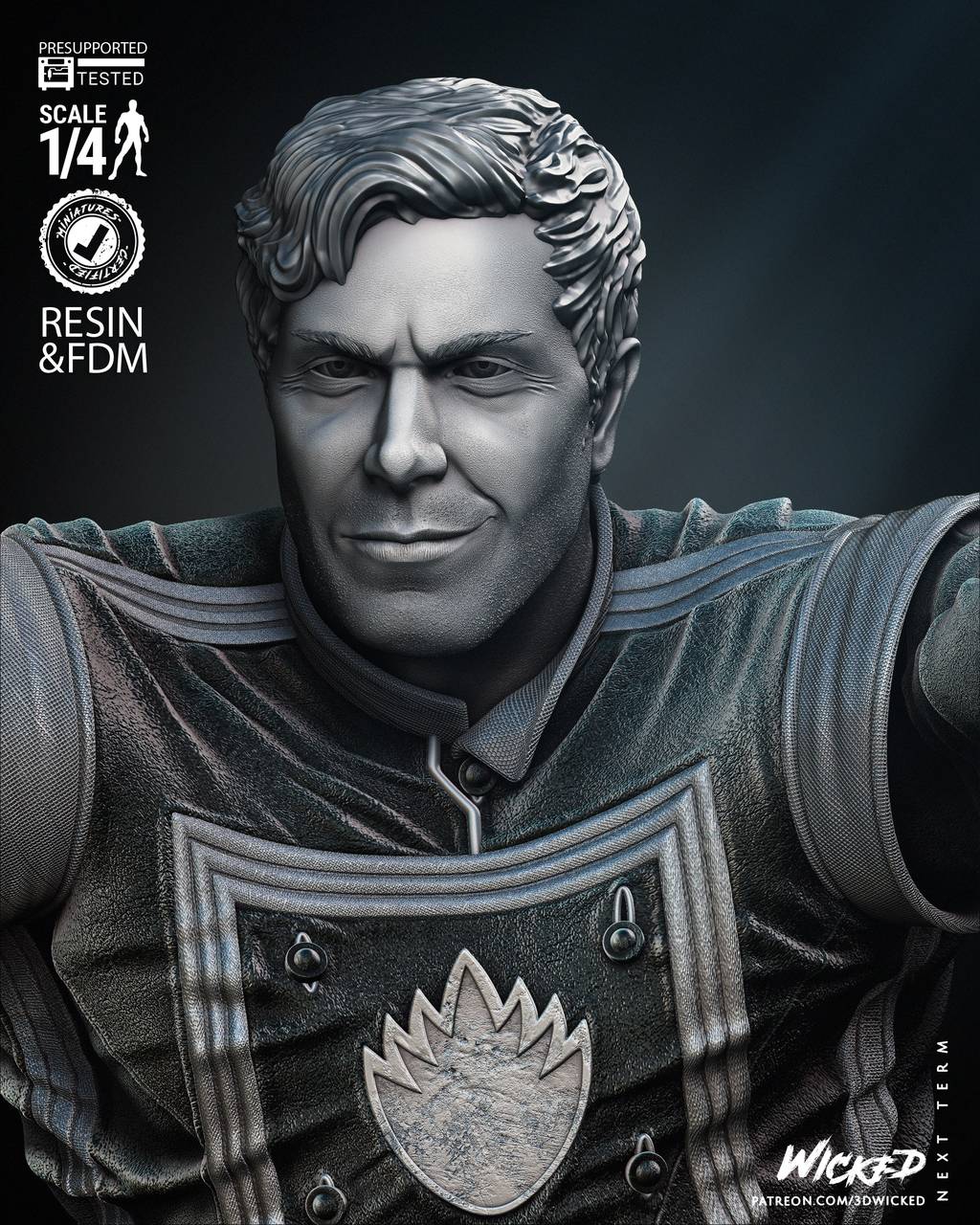 P站图纸印象馆 3DWicked 漫威 星爵 3DWicked 漫威 星爵