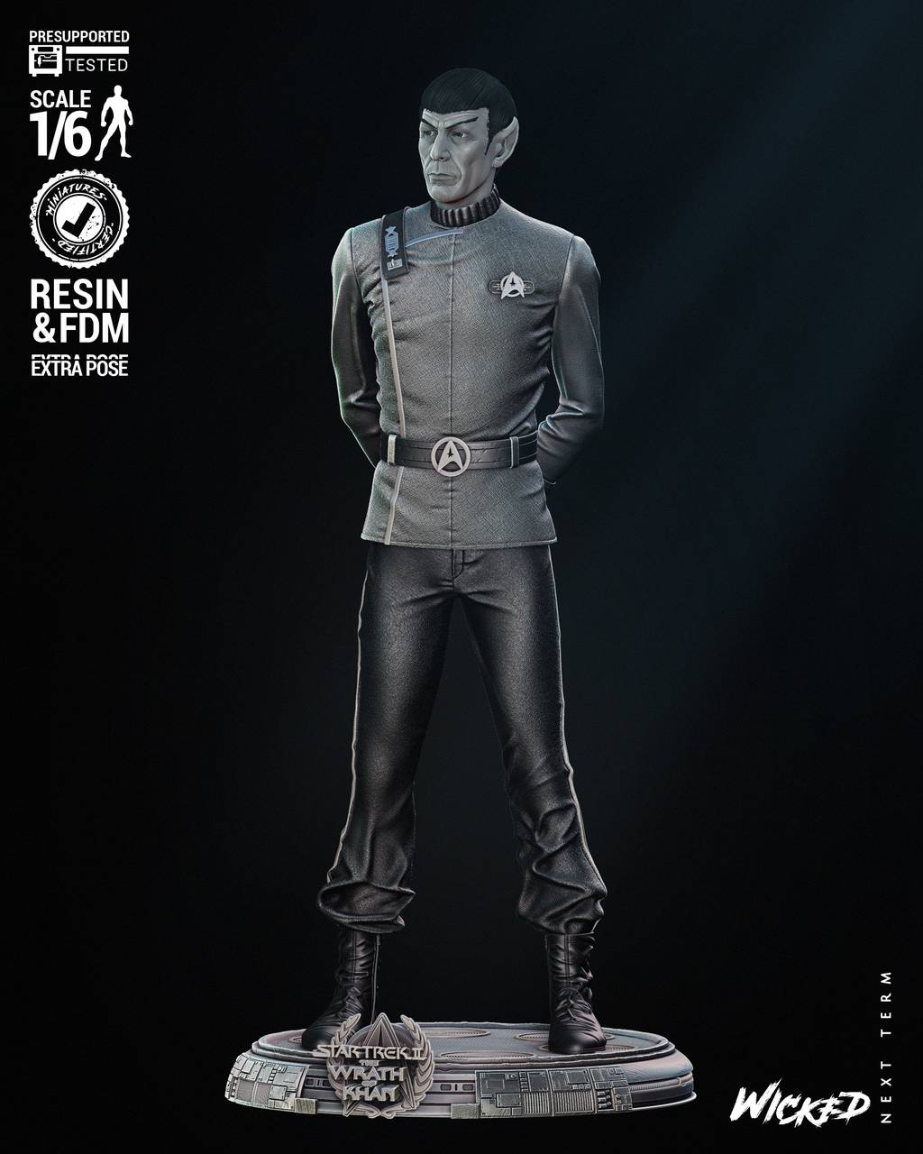 P站图纸印象馆 3DWicked 星际迷航 斯波克 3DWicked 星际迷航 斯波克