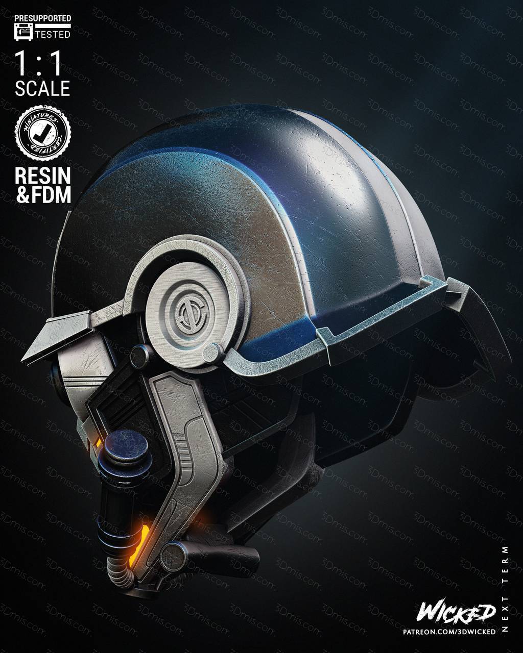 P站图纸印象馆 3DWicked 漫威 星爵头盔 3DWicked 漫威 星爵头盔