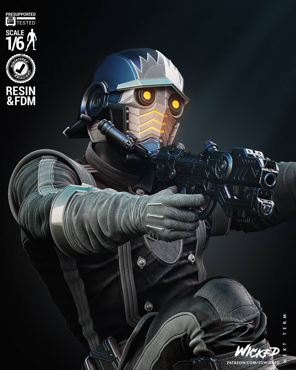 P站图纸印象馆 3DWicked 漫威 星爵 3DWicked 漫威 星爵