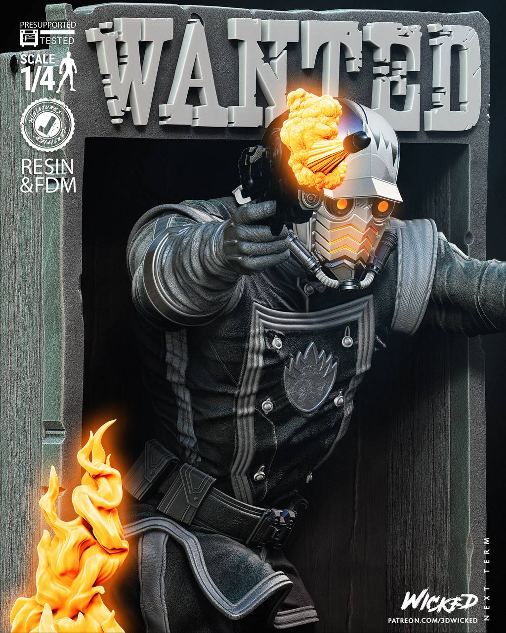 P站图纸印象馆 3DWicked 漫威 星爵 3DWicked 漫威 星爵