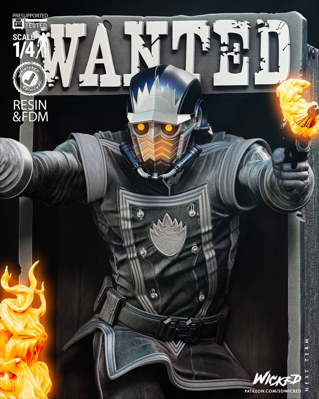 P站图纸印象馆 3DWicked 漫威 星爵 3DWicked 漫威 星爵