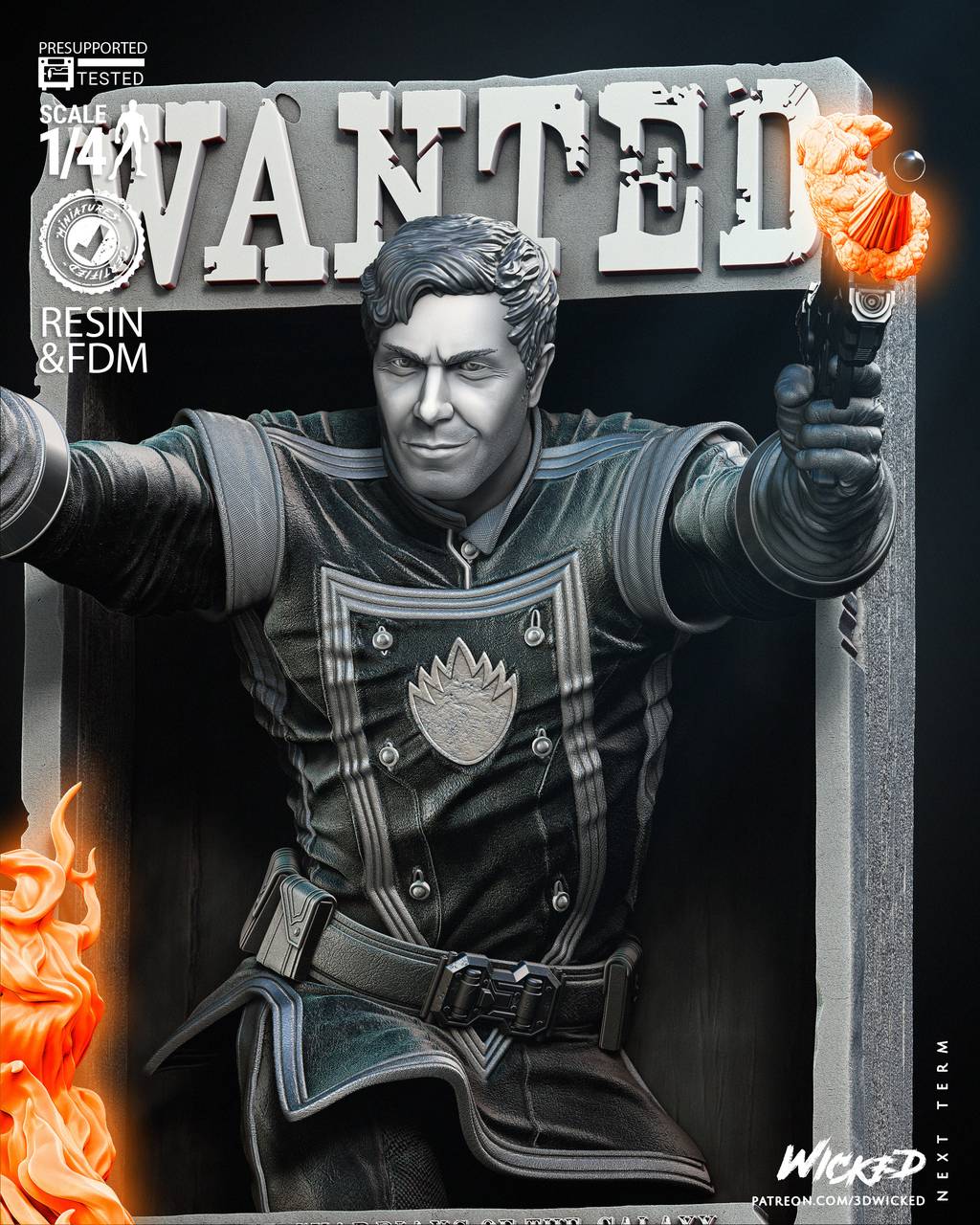 P站图纸印象馆 3DWicked 漫威 星爵 3DWicked 漫威 星爵