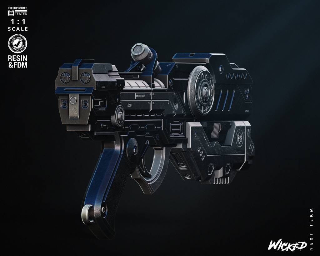 P站图纸印象馆 3DWicked 漫威 星爵元素枪 3DWicked 漫威 星爵元素枪