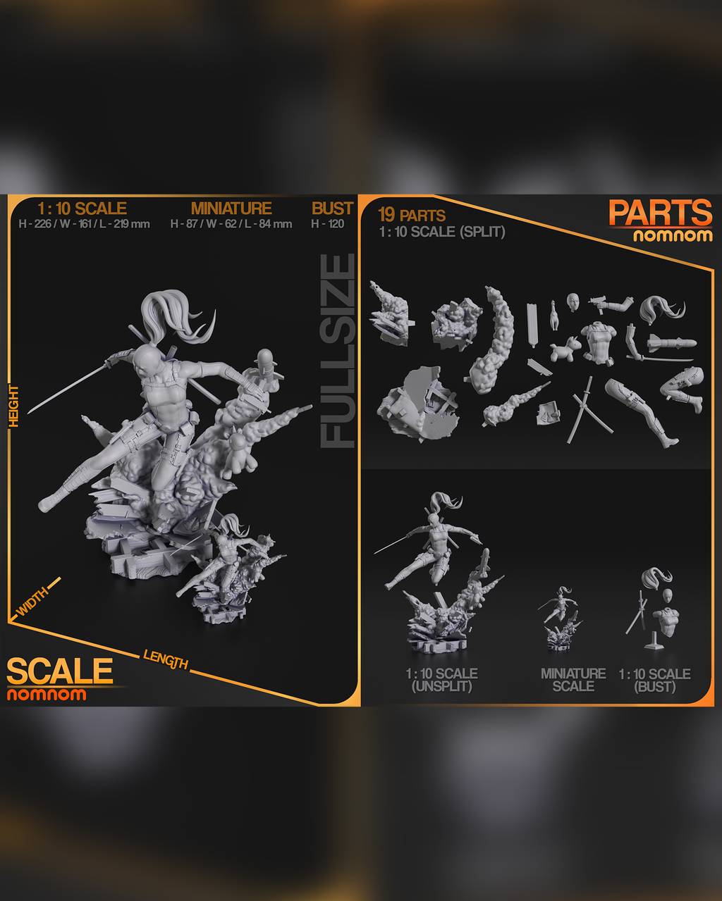 P站图纸印象馆 NomNom 漫威 女死侍 NomNom 漫威 女死侍