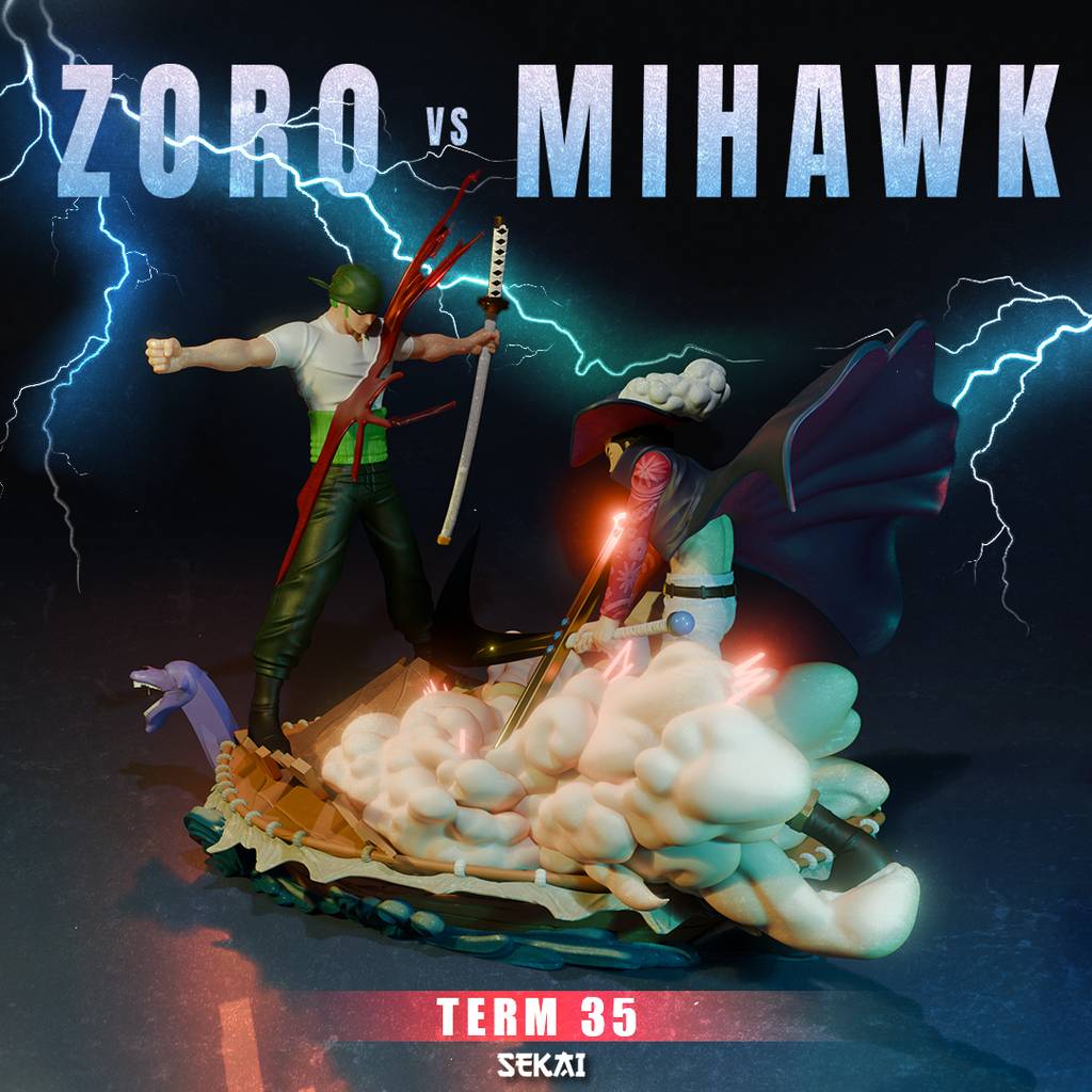 P站图纸印象馆 Sekai 海贼王 索隆vs 米霍克 Sekai 海贼王 索隆vs 米霍克