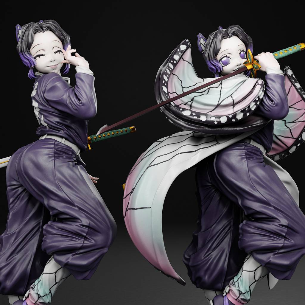 P站图纸印象馆 鬼灭之刃 蝴蝶忍 鬼灭之刃 蝴蝶忍